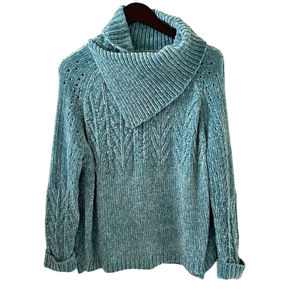 Sundance NEW Charming Chalet Sweater In Aqua Size M